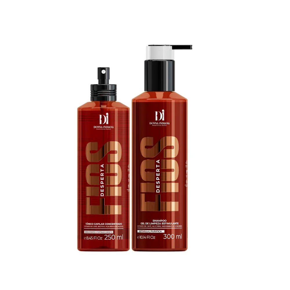 Donna Indiana Desperta Fios Shampoo + Hair Tonic - Brazil Keratin