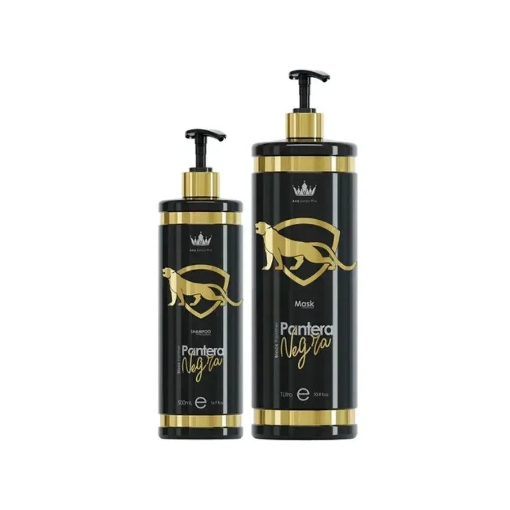 Ana Paula Carvalho Pantera Negra Gold Set 2 Steps - Brazil Keratin
