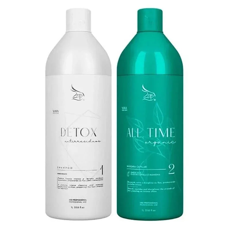 ZAP All Time Organic FormalDehyde Free Set 2x1 Liter - Brazil Keratin