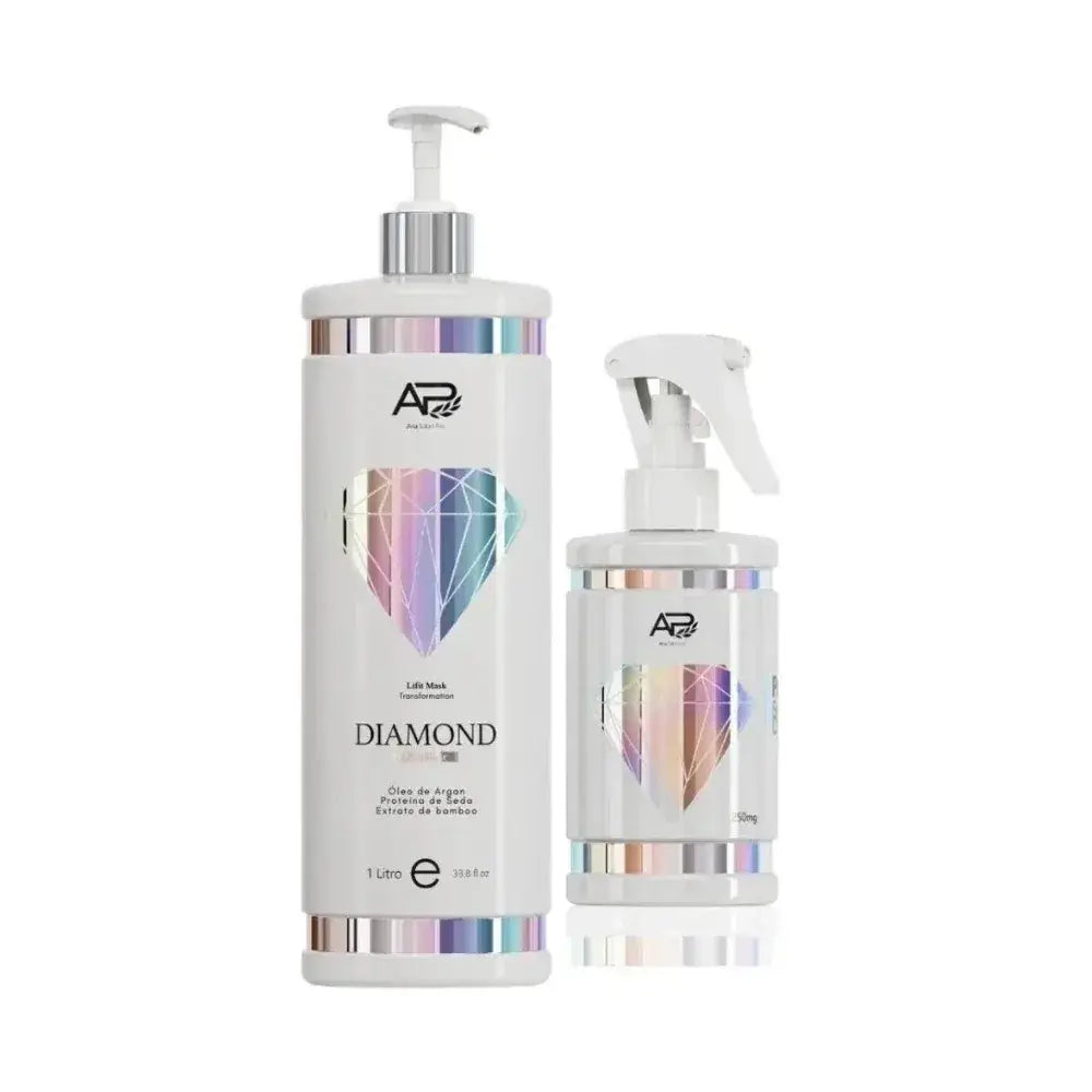 Ana Paula Carvalho Diamond Hair Lifting One - Step Gel 1Liter + Hair Styler - Brazil Keratin