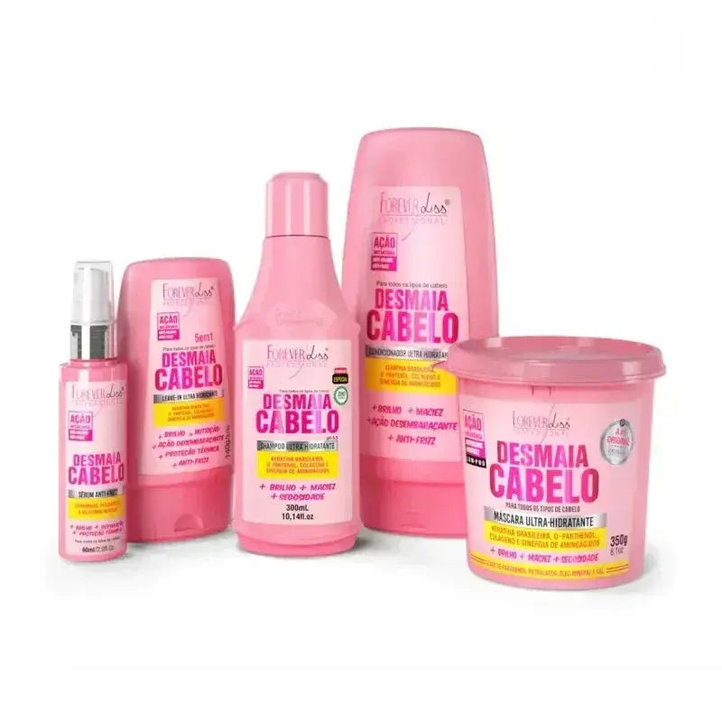 Forever Liss Desmaia Cabelo Kit 5 Products - Brazil Keratin