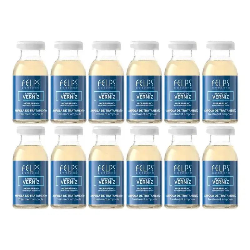 Felps Banho de Verniz Hidrabrilho Ampoule 15 ml Box 12 units - Brazil Keratin