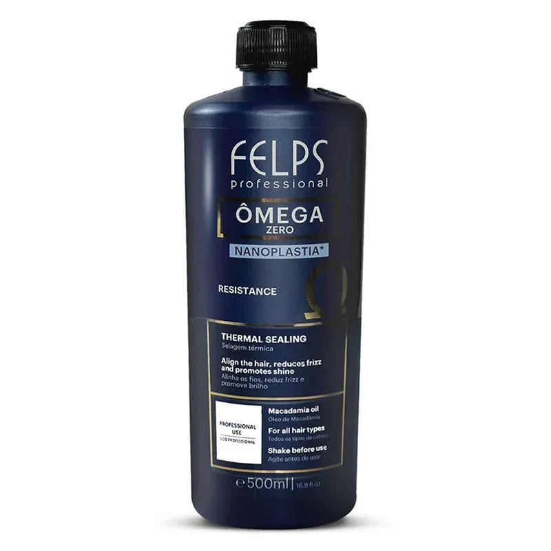 Felps Omega Zero Resistance Nanoplastia Single Step 500 ml - Brazil Keratin
