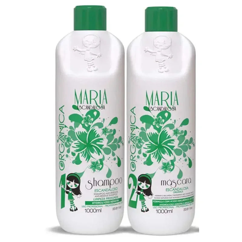 Maria Escandalosa Orgânica Set 2x1 Liter - Brazil Keratin