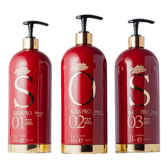 Ana Paula Carvalho SOS Pro Hair Treatment Set 3x1 Liter