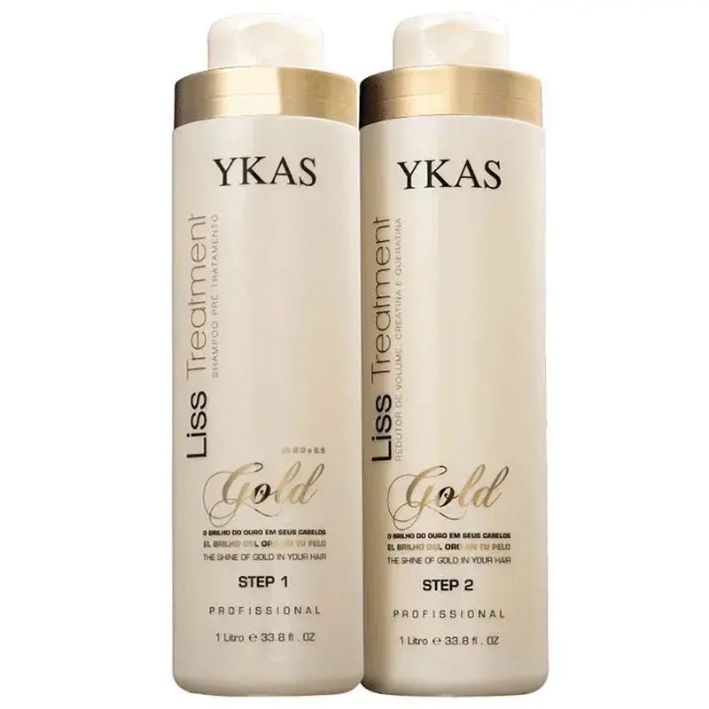 Ykas Gold Liss Treatment Set 2x1 Liter - Brazil Keratin