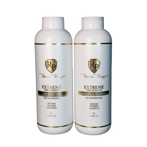 Robson Peluqueiro Extreme Treatment Set Shampoo + Mask 1Liter - Brazil Keratin