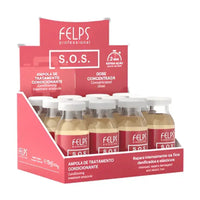 Felps S.O.S Reconstrução Ampola 15 ml Box 12 Units - Brazil Keratin