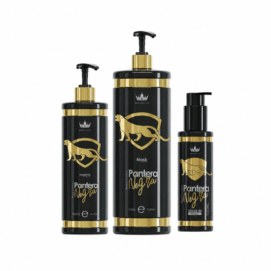 Ana Paula Carvalho Pantera Negra + Leave in finisher 100 ml Set 3 steps