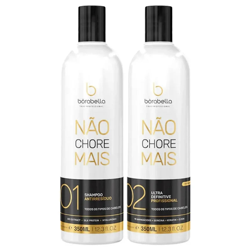 Borabella Not Cry More Não Chore Mais FormalDehyde set 2x 350ml - Brazil Keratin