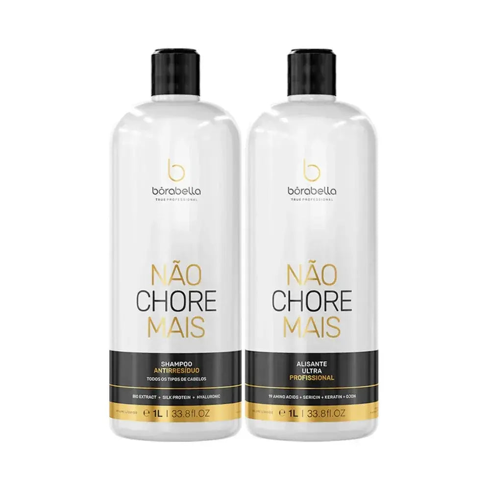 Borabella Not Cry More Não Chore Mais FormalDehyde set 2x1 Liter - Brazil Keratin