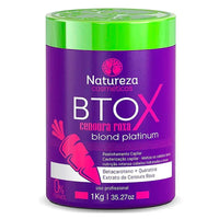 Natureza Cosmétics Ntox Cenoura Roxa Blond Platinum 1 kg - Brazil Keratin