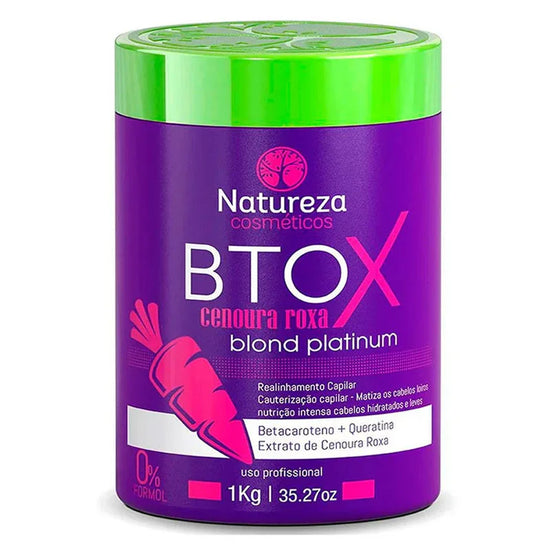 Natureza Cosmétics Ntox Cenoura Roxa Blond Platinum 1 kg