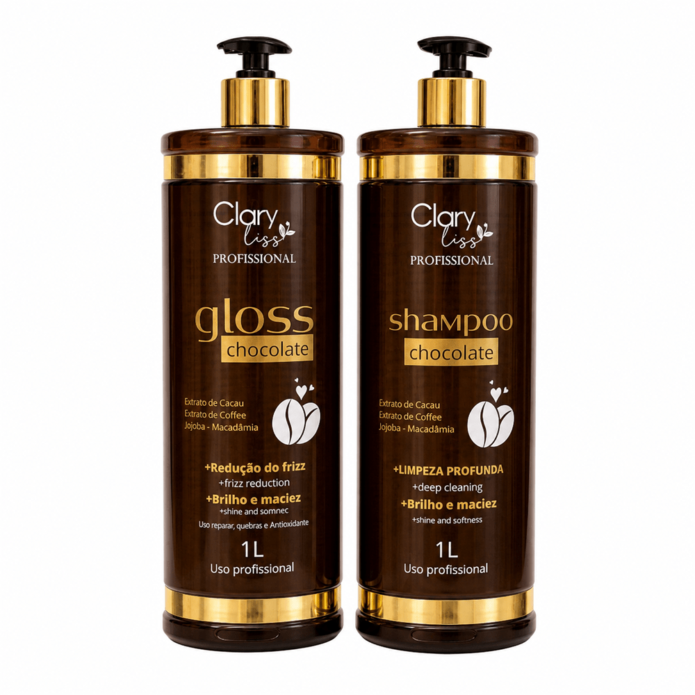 Clary Liss Chocolate Set 2 x 1 Liter - BrazilKeratin.net