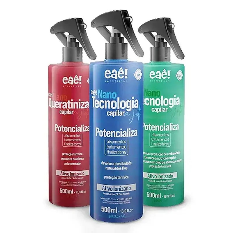 Eae Cosmetics Nano Jet Technology Set 3 x 500 ml - Brazil Keratin