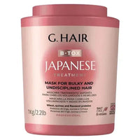 G Hair Japanese B - tox Treatment for Bulky and Undisciplined Hair 1 kg - Brazil Keratin