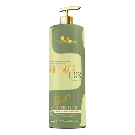 Hanna Lee Brazilian Hair Straightening And Smoothing Cream Ultimate Liss Single Step 1 Liter