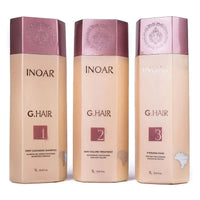 Inoar Professonal G.Hair Keratin Set 3x1 Liter - Brazil Keratin