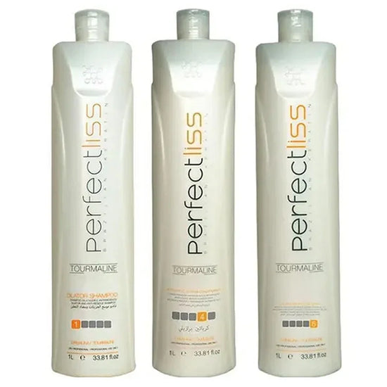 Perfect Liss Brazilian Keratin Tourmaline Visat Hair Anti Frizz Set 3 Products