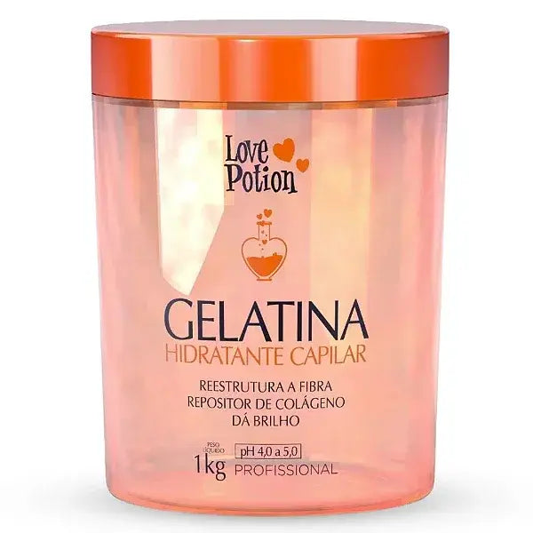 Love Potion Gelatina Hair Mask Moisturizer 1kg - Brazil Keratin