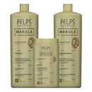 Felps Marula Hipernutrição Shampoo + Conditioner + Mask 3 Products - Brazil Keratin