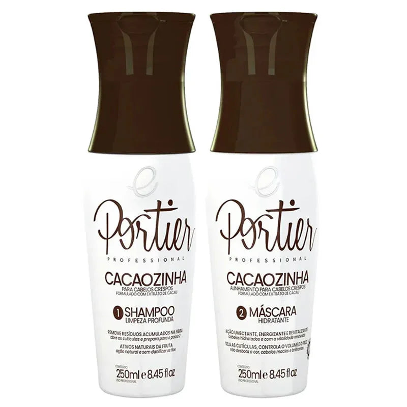 Portier Cacauzinha Shampoo e Mascara Set 2 x 250 ml - Brazil Keratin