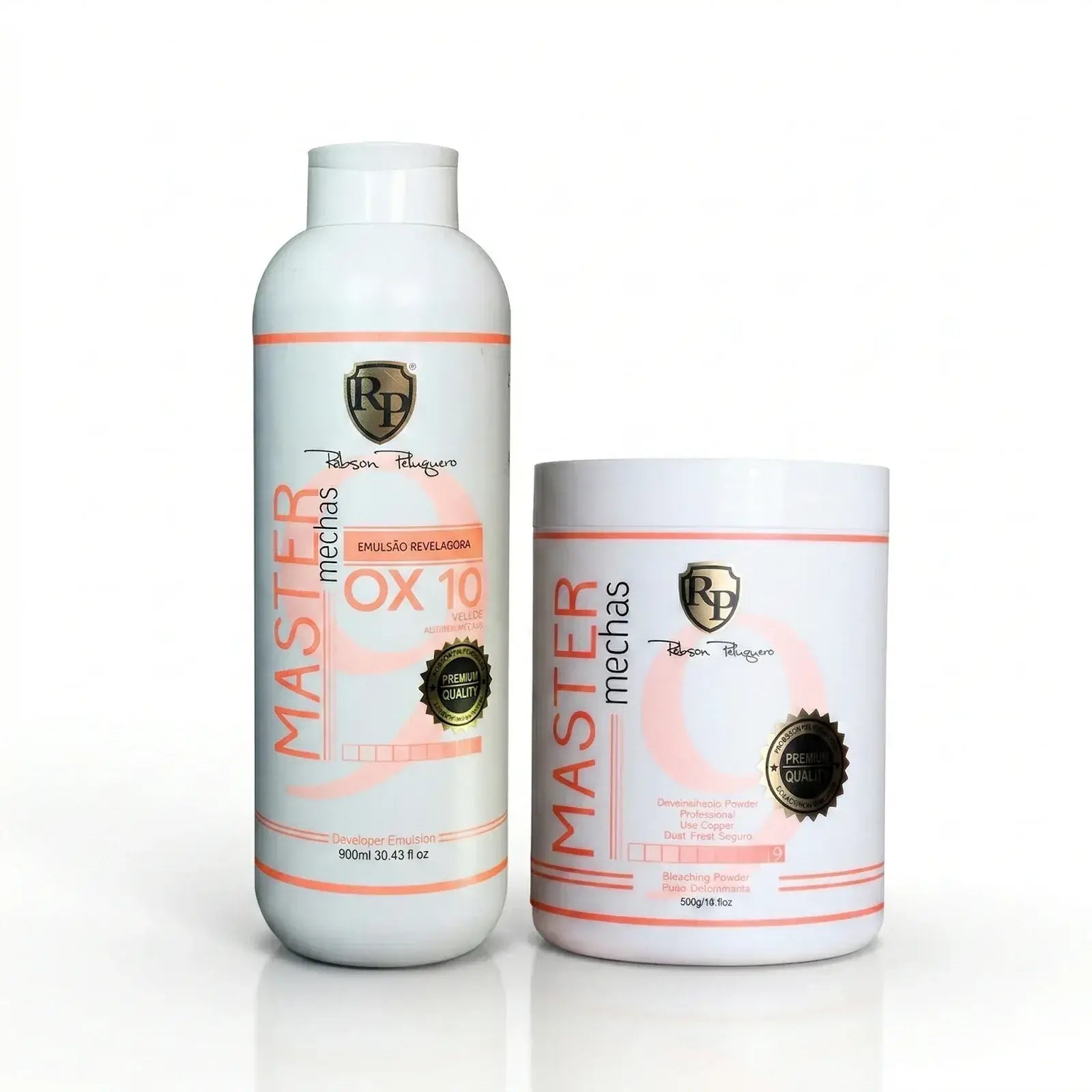 Robson Peluquero Master Mechas 500g 16,9 fl.oz + Ox 10 Volumes 900ml - Brazil Keratin