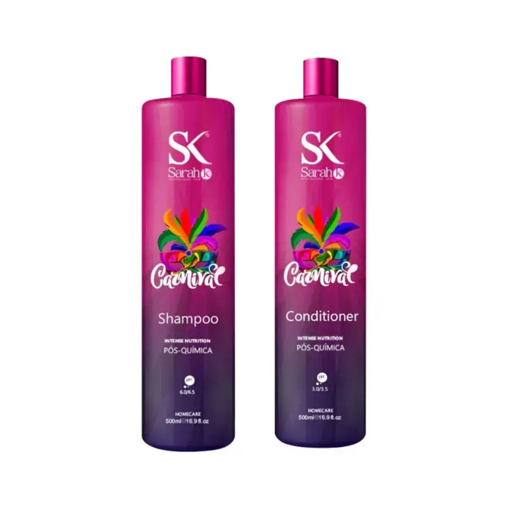 Sarah K Carnival Home Care Shampoo + Conditioner 2x500ML - Brazil Keratin