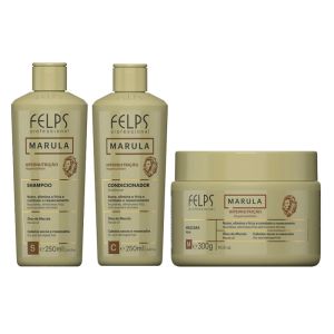 Felps Marula Hipernutrição Shampoo + Condicionador 250ML + Mascara 300G