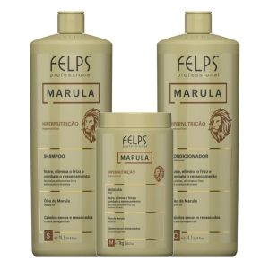 Felps Marula Hipernutrição Shampoo + Condicionador + Mascara 3 Products