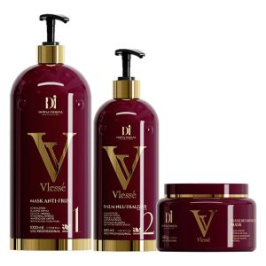 Donna Indiana Vlesse Set Gloss + Balm Neutralizer + Mask Gold
