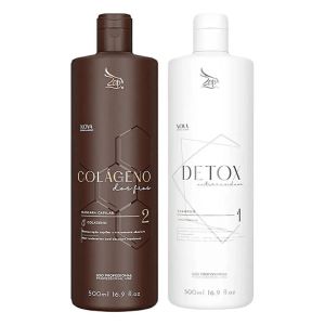 Hair Collagen + Detox Shampoo Zap Cosmeticos Set 2x1Liter
